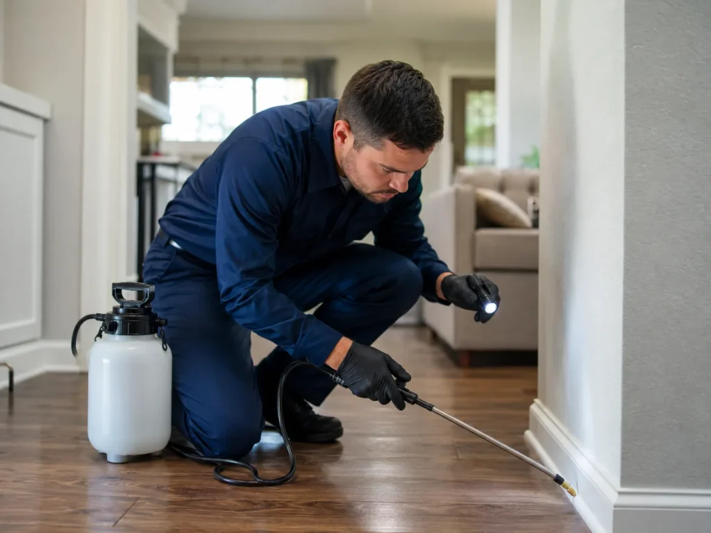 Pest inspection identifying insect activity inside a Salt Lake City property