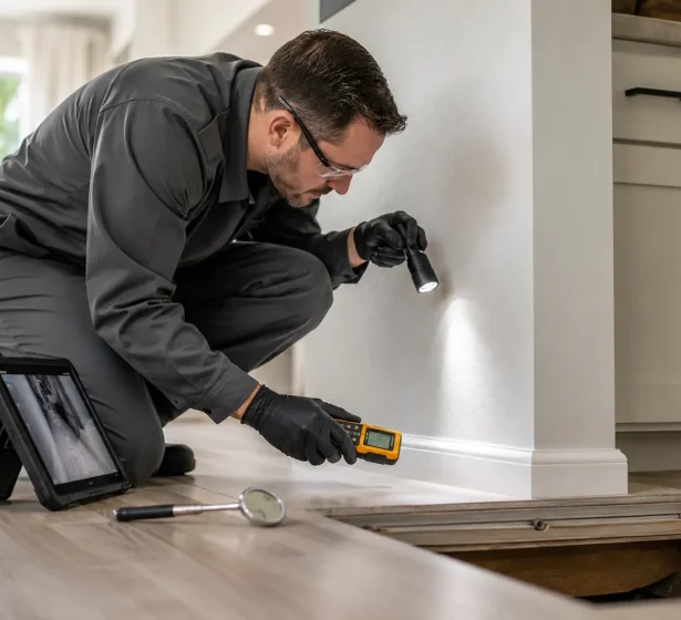Termite inspection in Salt Lake City home by certified technician